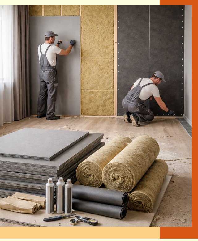 Шумоизоляция дома в Воскресенске от 4652 руб/м2 — комплексная звукоизоляция под ключ | ТепломастерВск