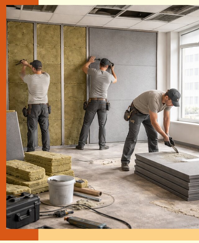 Профессиональная шумоизоляция офисов в Воскресенске для комфорта сотрудников