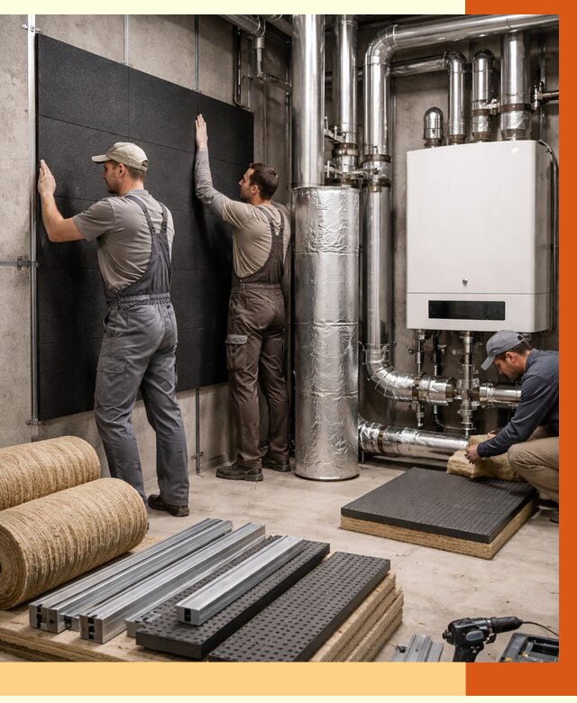 Шумоизоляция котельной в Воскресенске от 6720 руб. под ключ | Профессиональная звукоизоляция — ТепломастерВск