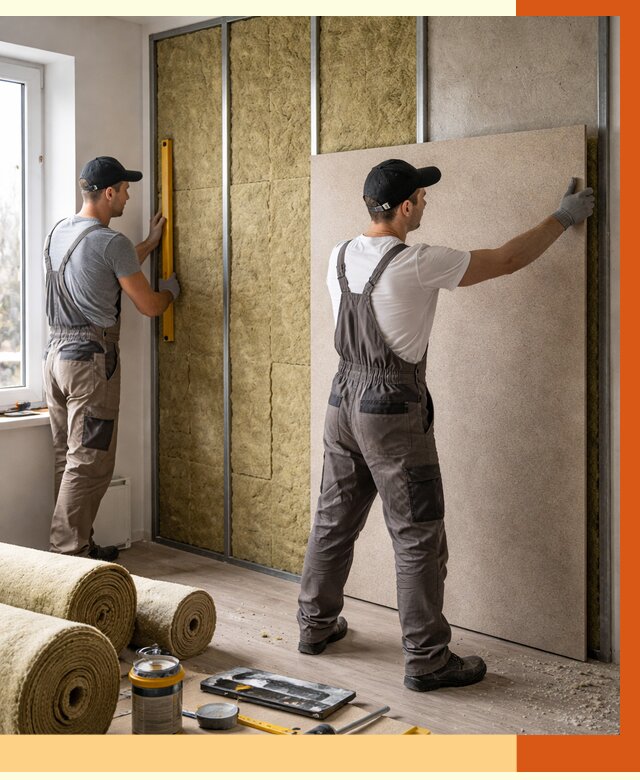 Шумоизоляция стен в Воскресенске от 4652 руб/м2 — звукоизоляция стен под ключ | ТепломастерВск