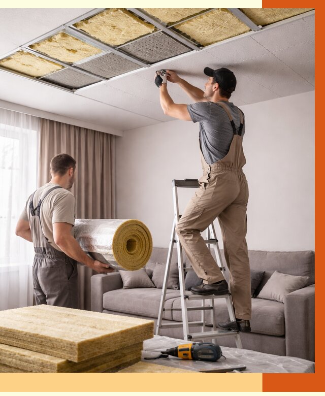 Шумоизоляция потолка в Воскресенске от 2326 руб. под ключ | Профессионально — ТепломастерВск