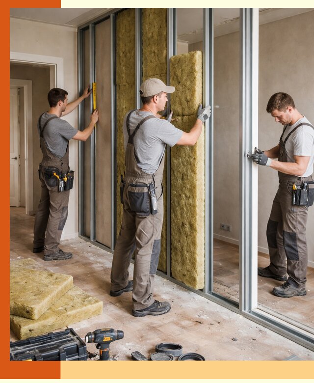 Шумоизоляция межкомнатных перегородок в Воскресенске эффективно и надёжно