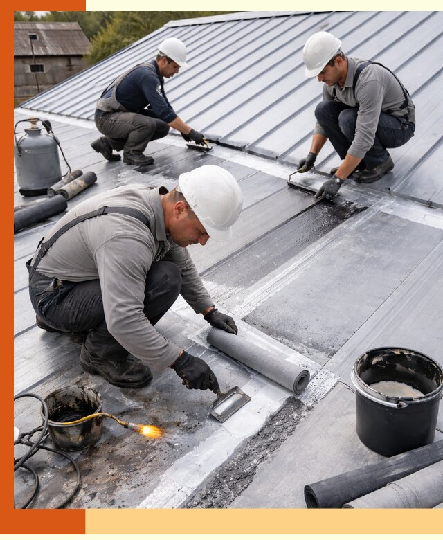 Гидроизоляция металлической кровли с гарантией в Воскресенске