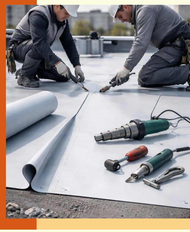 Гидроизоляция мембранной кровли в Воскресенске: монтаж и ремонт быстро