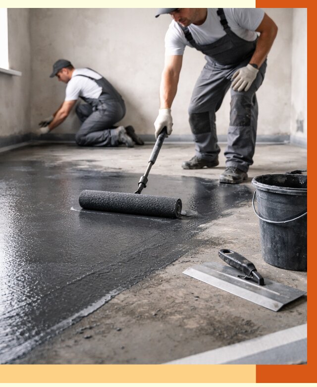 Профессиональная гидроизоляция пола в Воскресенске от 8787 руб. под ключ | ТепломастерВск