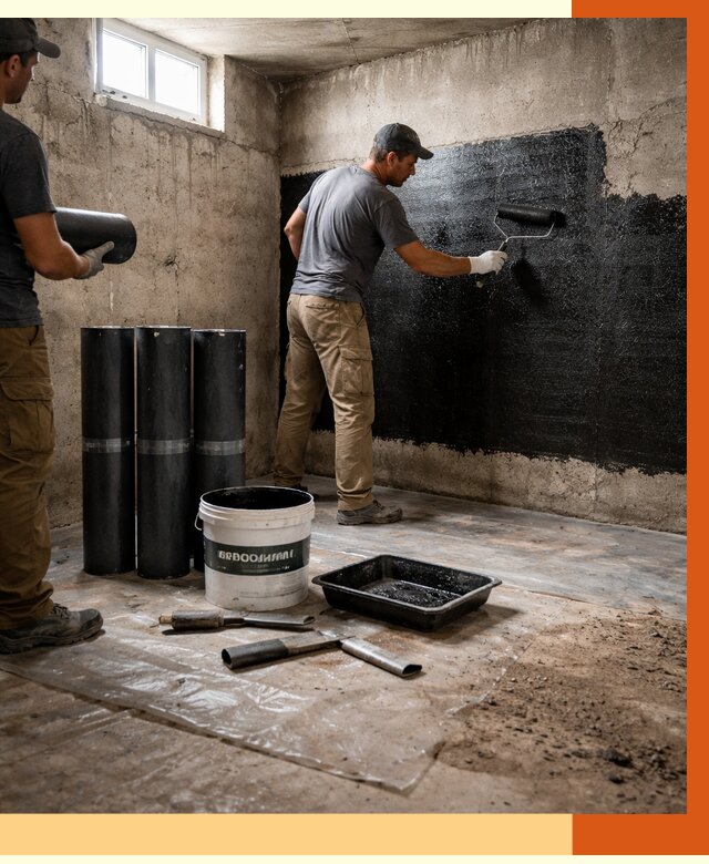 Гидроизоляция подвала в Воскресенске от 3618 руб. под ключ | Профессионально — ТепломастерВск