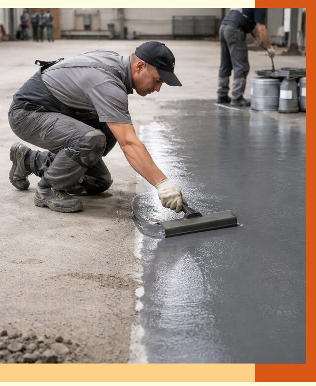 Гидроизоляция промышленного пола в Воскресенске от 1241 руб./м2 — ТепломастерВск специалисты под ключ