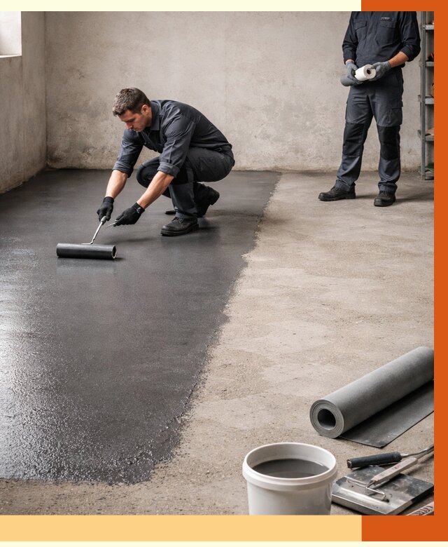 Гидроизоляция гаражного пола в Воскресенске от 3618 руб./м² — ТепломастерВск профессионально