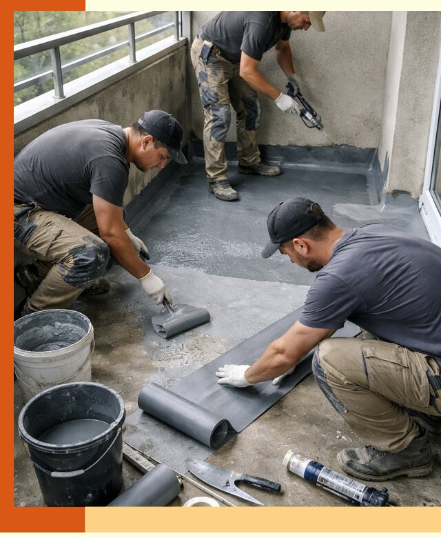 Гидроизоляция балкона в Воскресенске: надежная защита от протечек