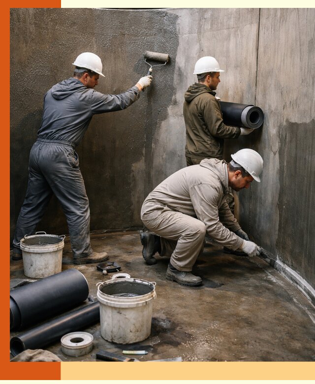 Гидроизоляция резервуара профессионально в Воскресенске