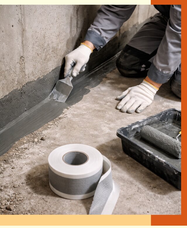 Гидроизоляция швов и герметизация стыков в Воскресенске от 1292 руб. | ТепломастерВск