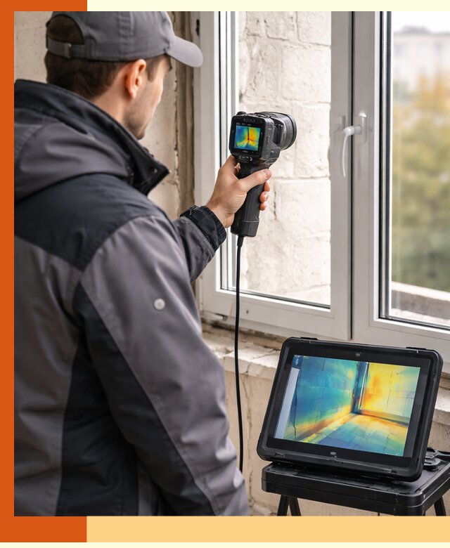 Тепловизионное обследование дома в Воскресенске для выявления утечек тепла