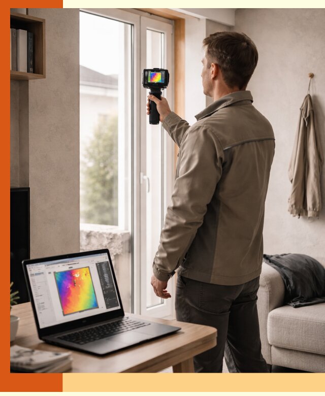 Тепловизионное обследование квартиры в Воскресенске для поиска утечек тепла