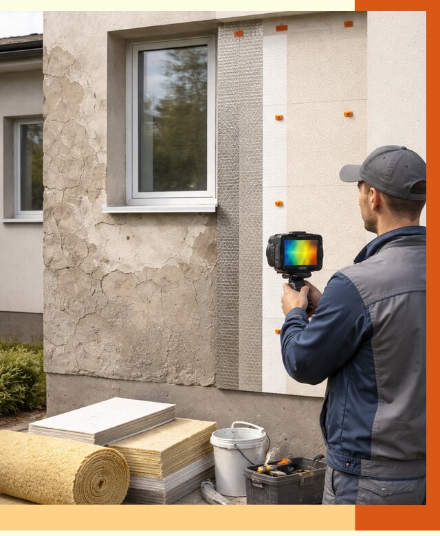 Тепловизионное обследование фасада в Воскресенске от 4652 руб. под ключ | ТепломастерВск