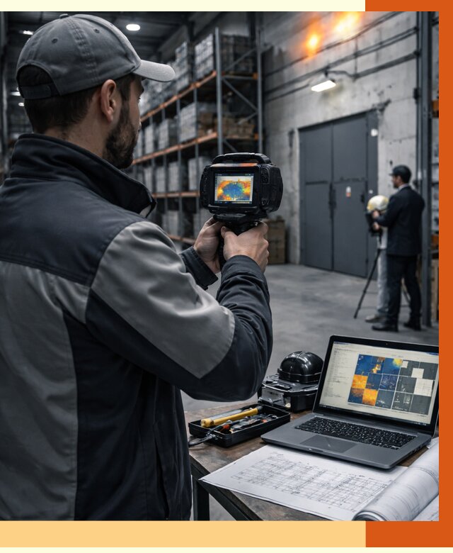 Тепловизионное обследование склада в Воскресенске от 6720 руб. | ТепломастерВск