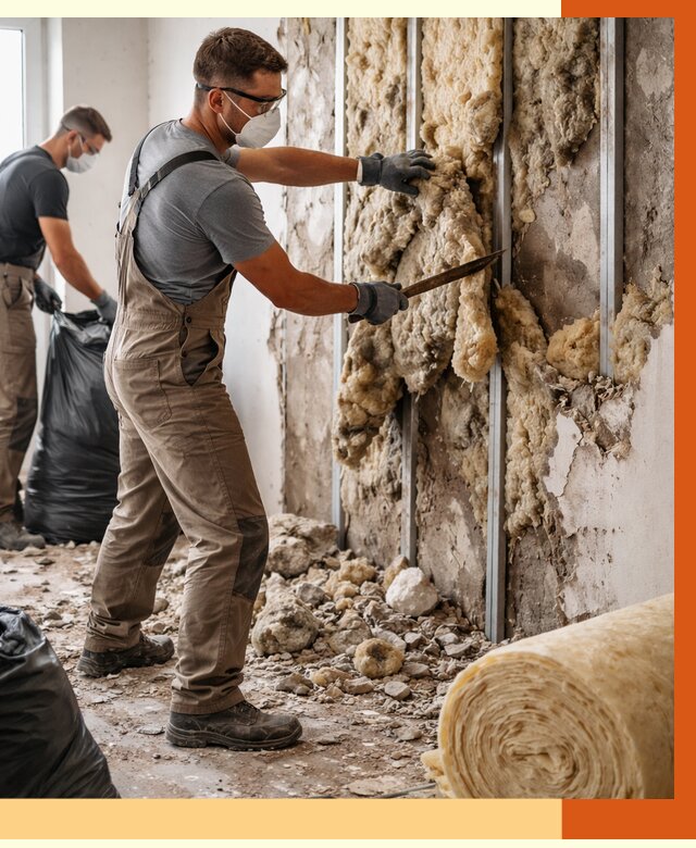 Демонтаж старого утеплителя в Воскресенске от 3618 руб. — работы под ключ | ТепломастерВск