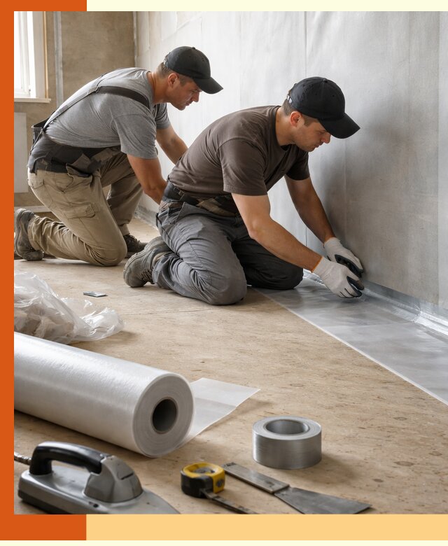 Монтаж пароизоляции для дома и помещений в Воскресенске