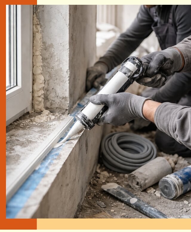 Герметизация стыков и примыканий зданий в Воскресенске