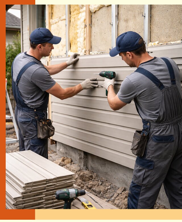 Монтаж сайдинга после утепления в Воскресенске качественно и надежно